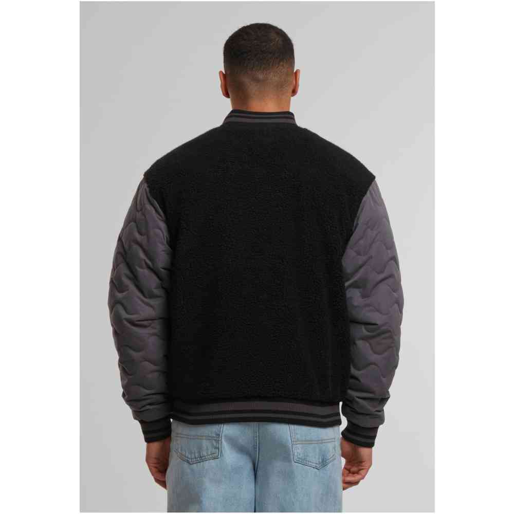Urban Classics - Teddy College jacket - Noir